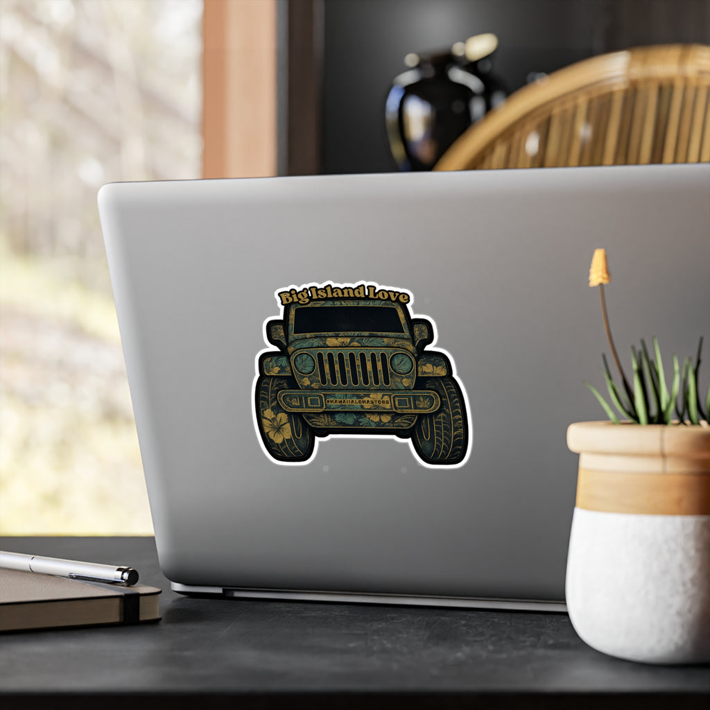 Big Island Love (Huntah) Jeep Sticker | Vinyl Decal