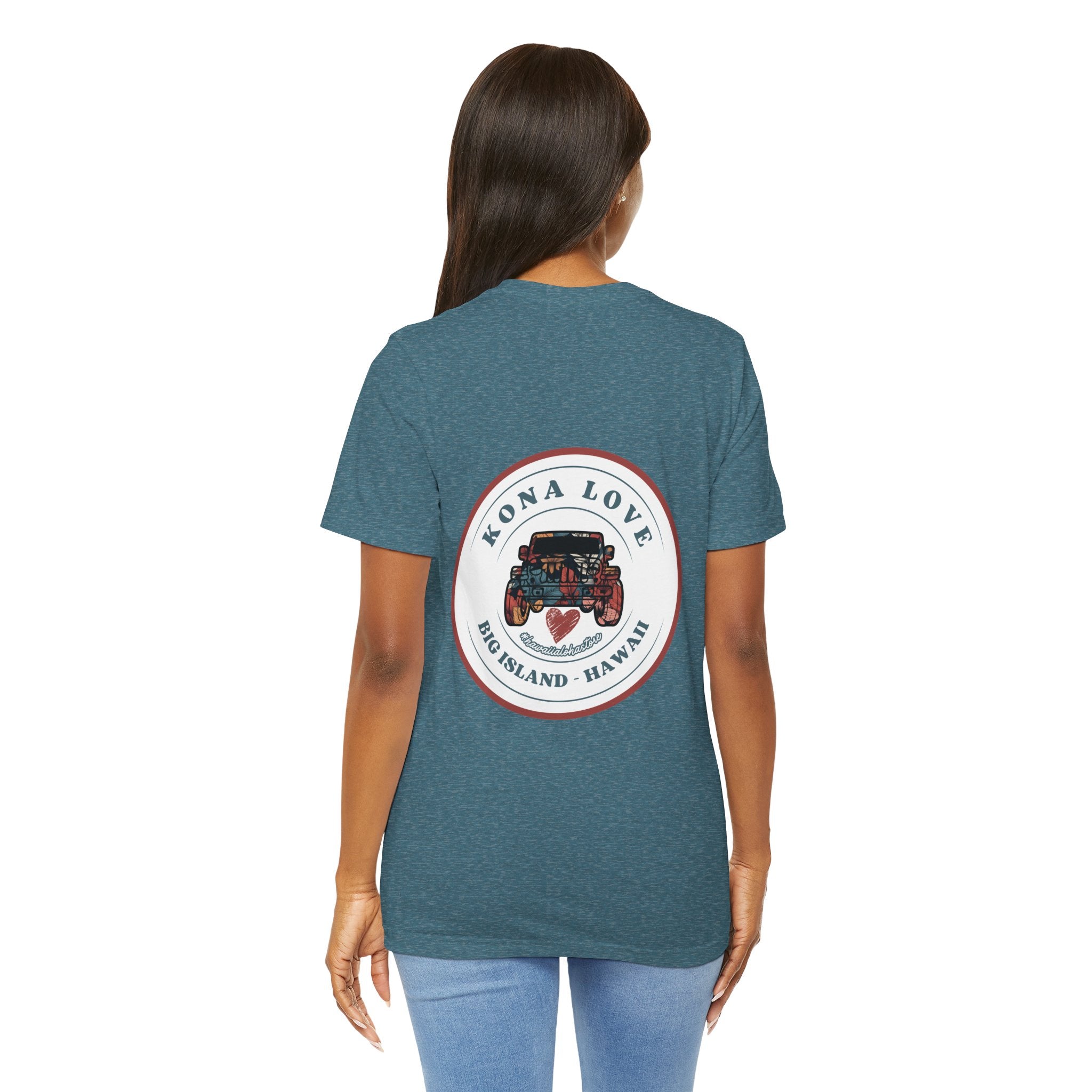 Kona Love (Fern) Jeep Tee | Big Island Hawaii graphic shirt