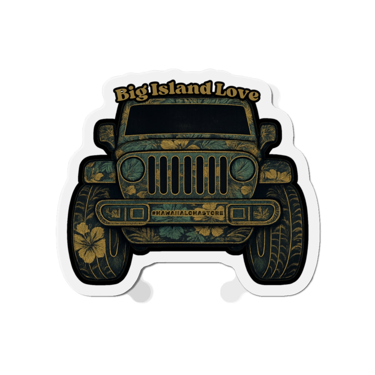 Big Island Love (Huntah) Jeep Magnet