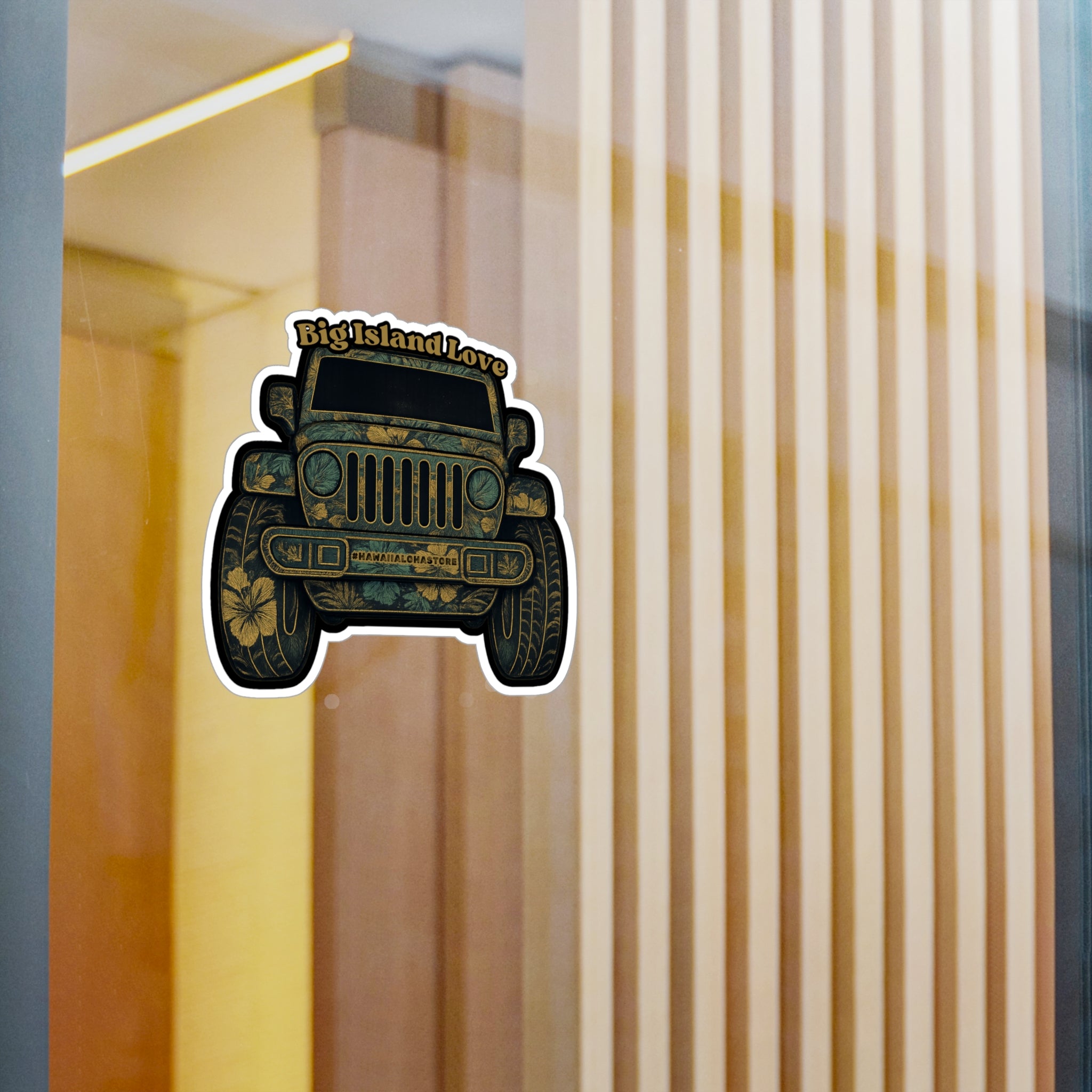 Big Island Love (Huntah) Jeep Sticker | Vinyl Decal