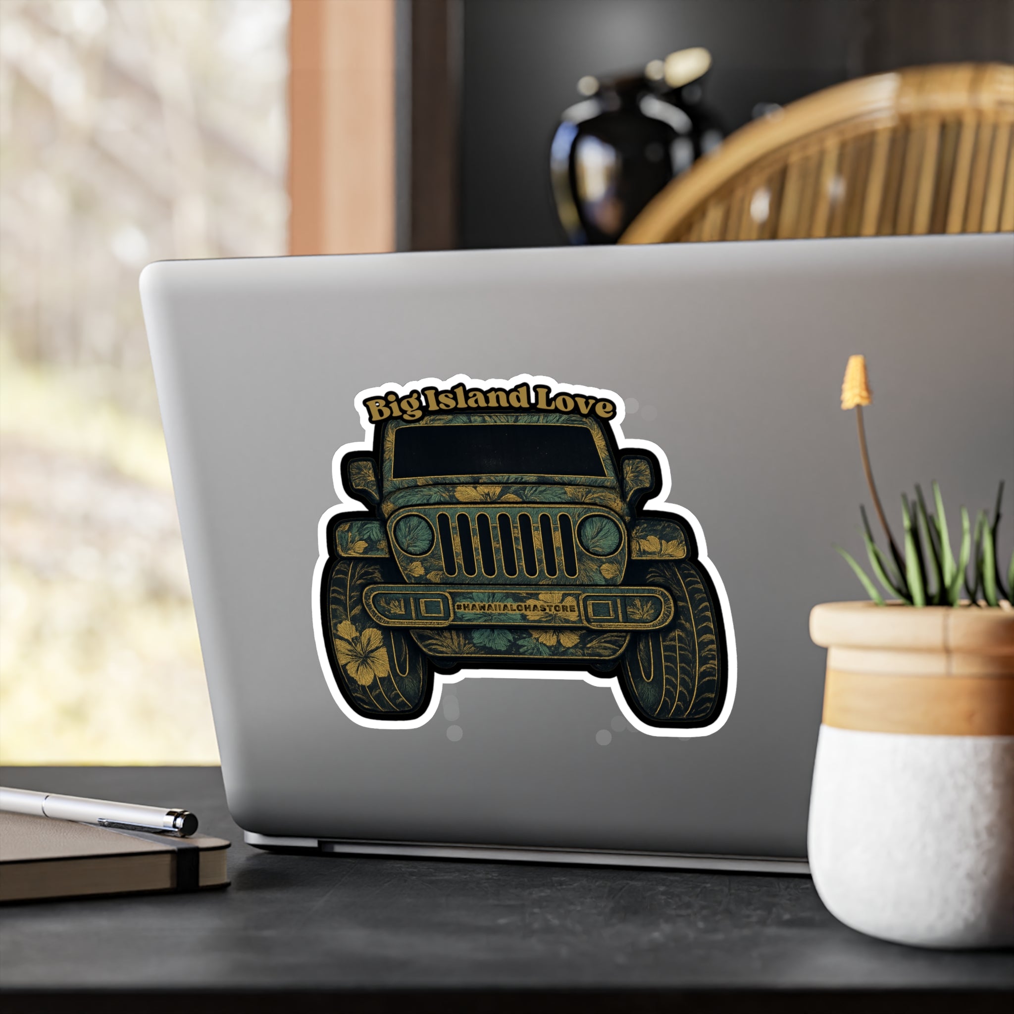 Big Island Love (Huntah) Jeep Sticker | Vinyl Decal