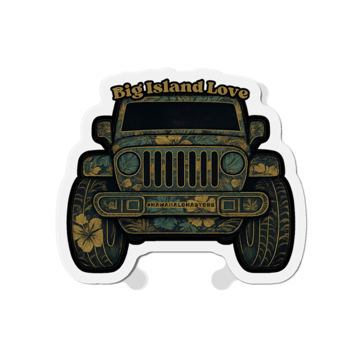 Big Island Love (Huntah) Jeep Magnet