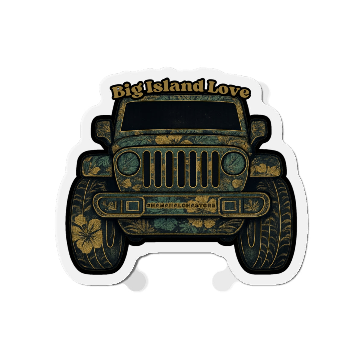 Big Island Love (Huntah) Jeep Magnet