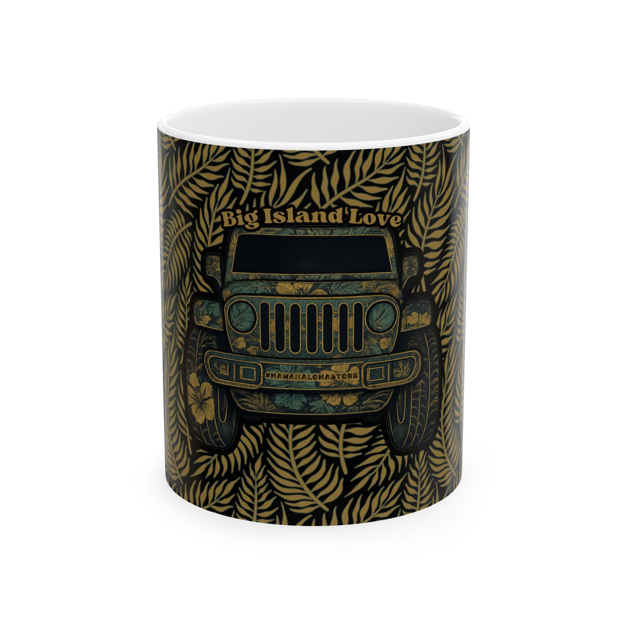Big Island Love (Huntah) - Jeep Ceramic Mug (11oz/15oz)
