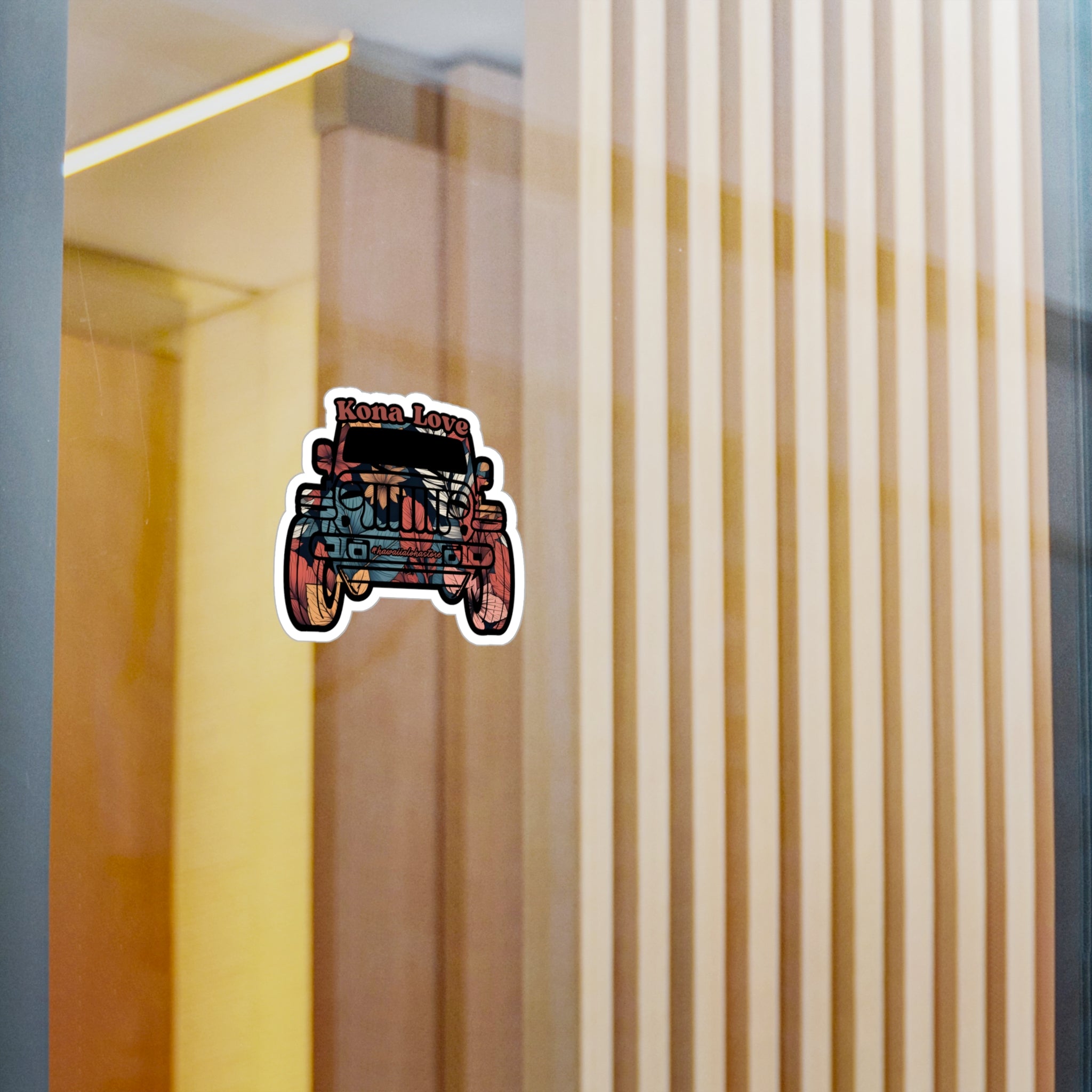 Kona Love (Fern) Jeep Sticker | Vinyl Decal