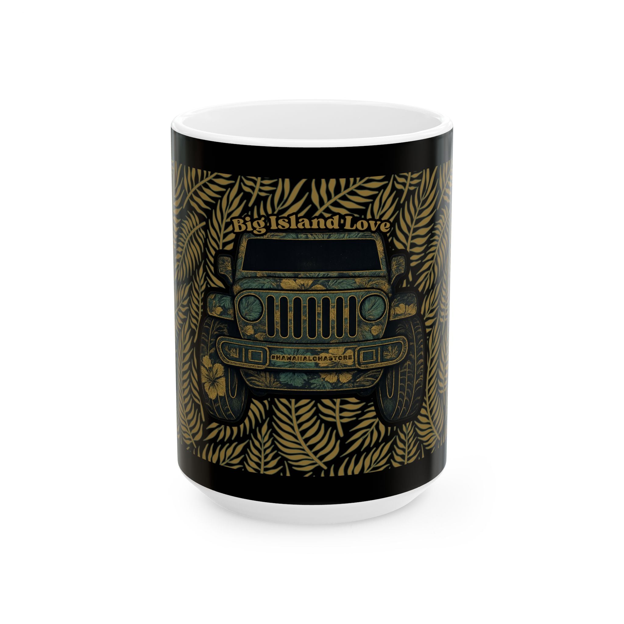 Big Island Love (Huntah) - Jeep Ceramic Mug (11oz/15oz)